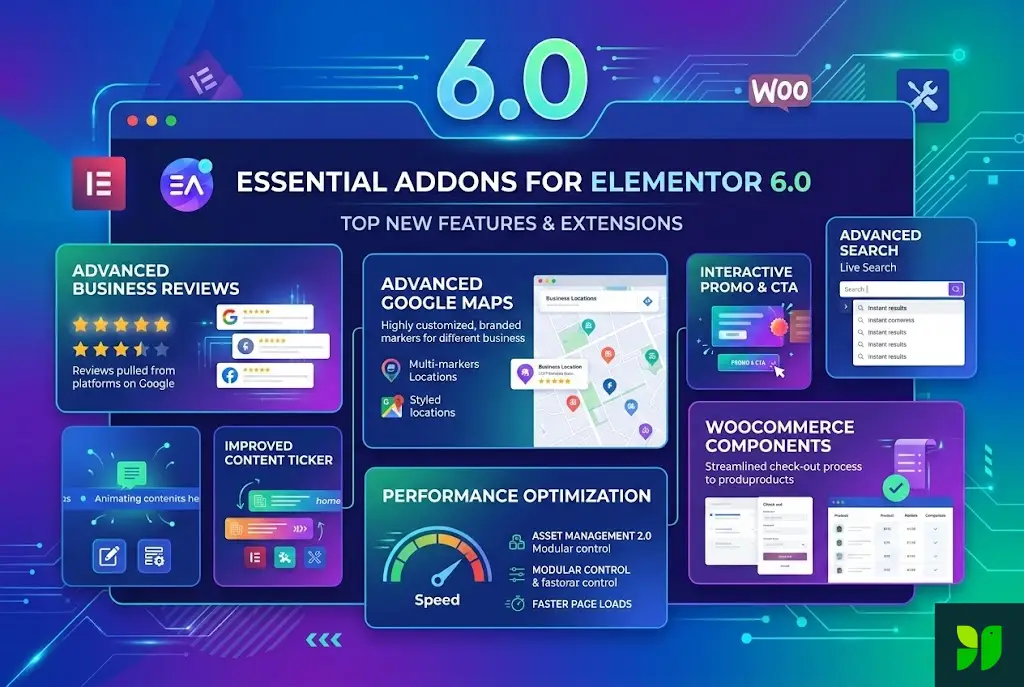 Essential Addons for Elementor 6.0: Top New Features & Extensions