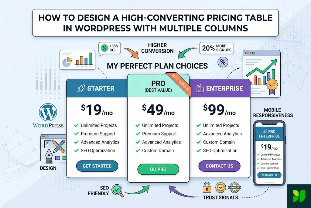 The Ultimate Guide to Designing a High-Converting Pricing Table in WordPress