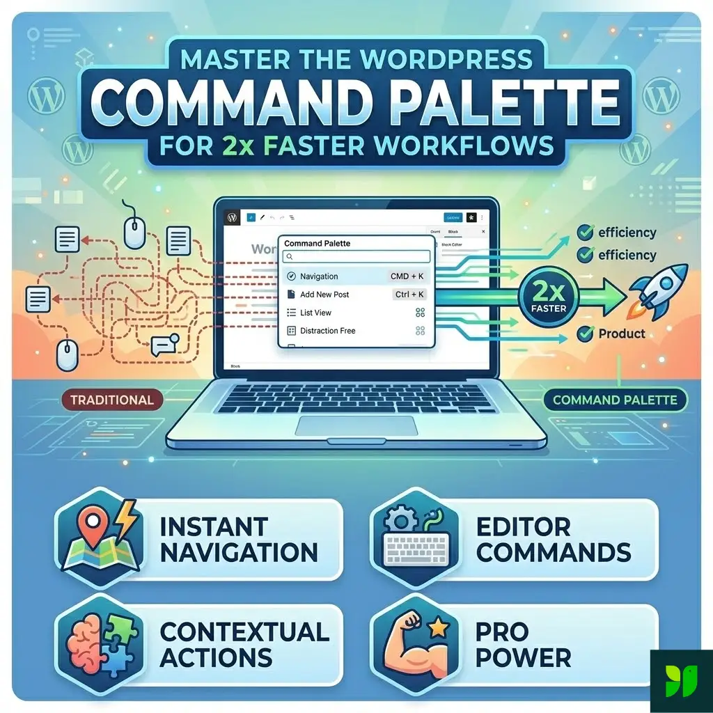 The Ultimate Guide to Mastering the WordPress Command Palette: How to Double Your Workflow Speed